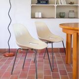 4 chaises chrome made in Italy 80's