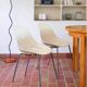 4 chrome chairs made in Italy 80's