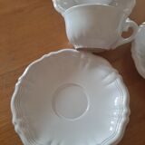 Tasses à thé Moustiers blanc