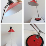Large vintage lamp Aluminor Rouge