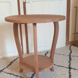 Solid walnut pedestal table