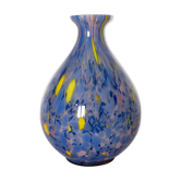 Vase murano bleu et jaune