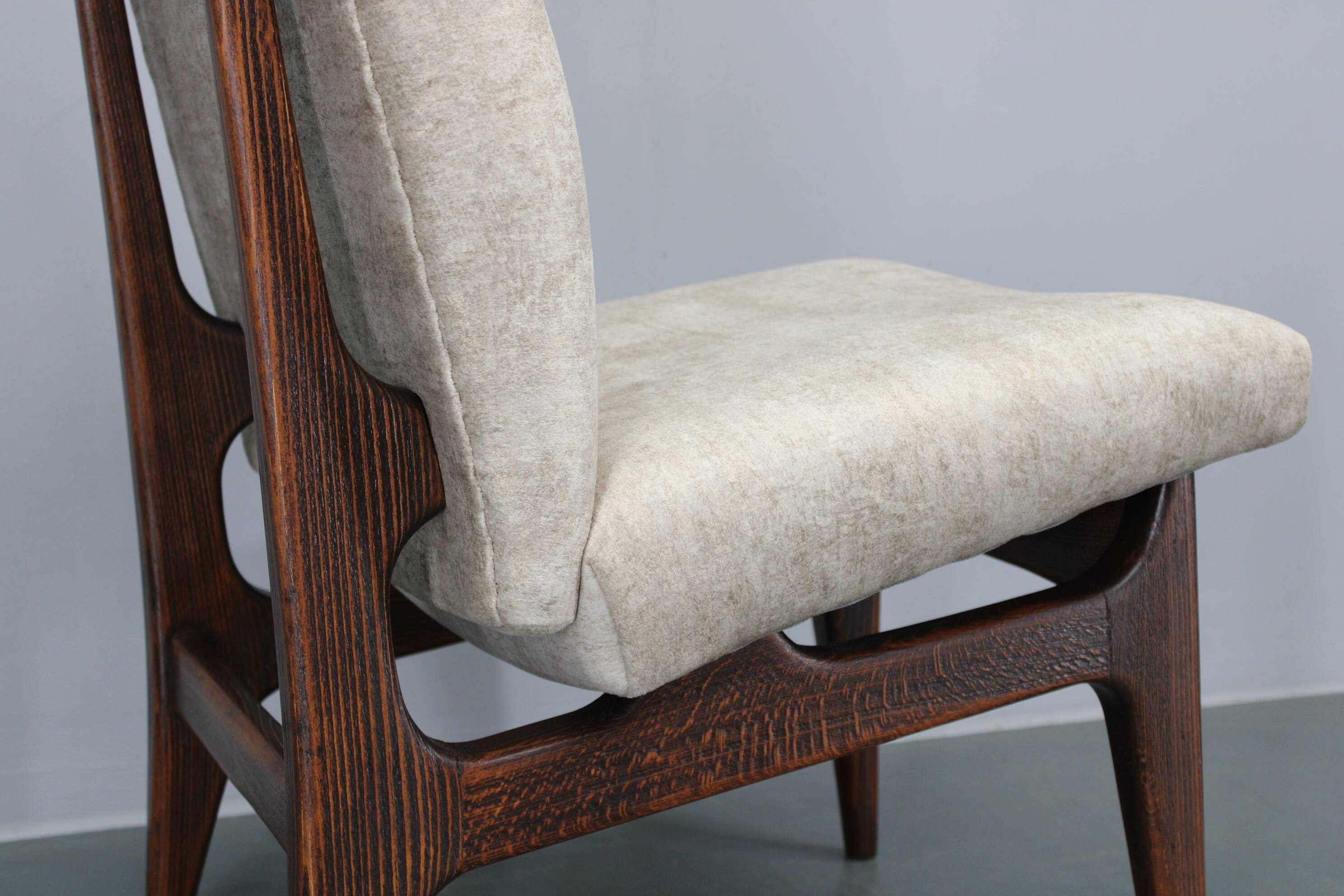 1970s Set of Eight Restored Dining Chairs, Czechoslovakia