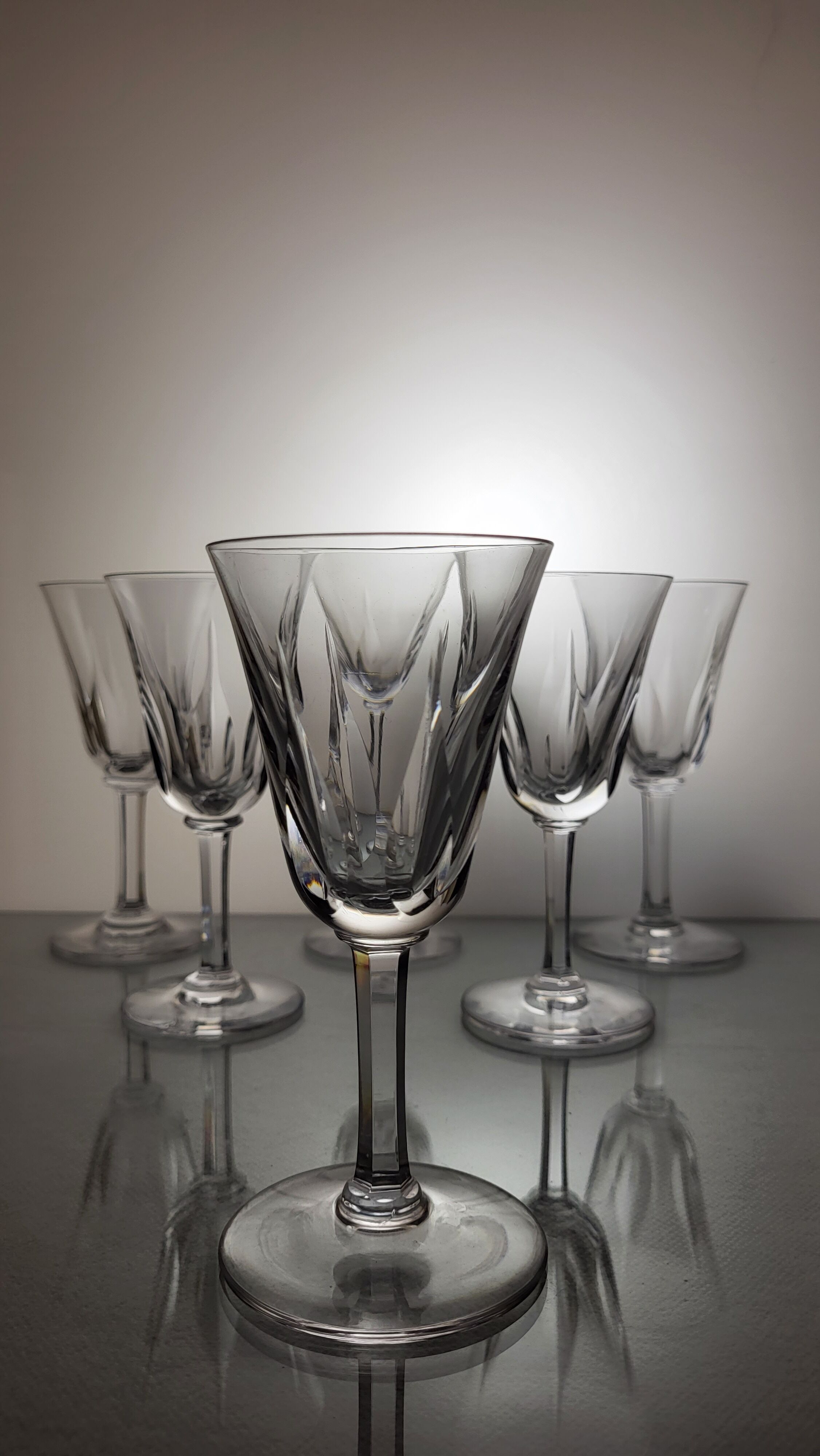 6 crystal saint louis wine glasses cerdanya model