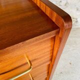 Large vintage chest of drawers with 4 drawers, Scandinavian style, circa 60's