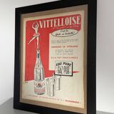 Vintage Advertising Vitelloise Paris Match 1954