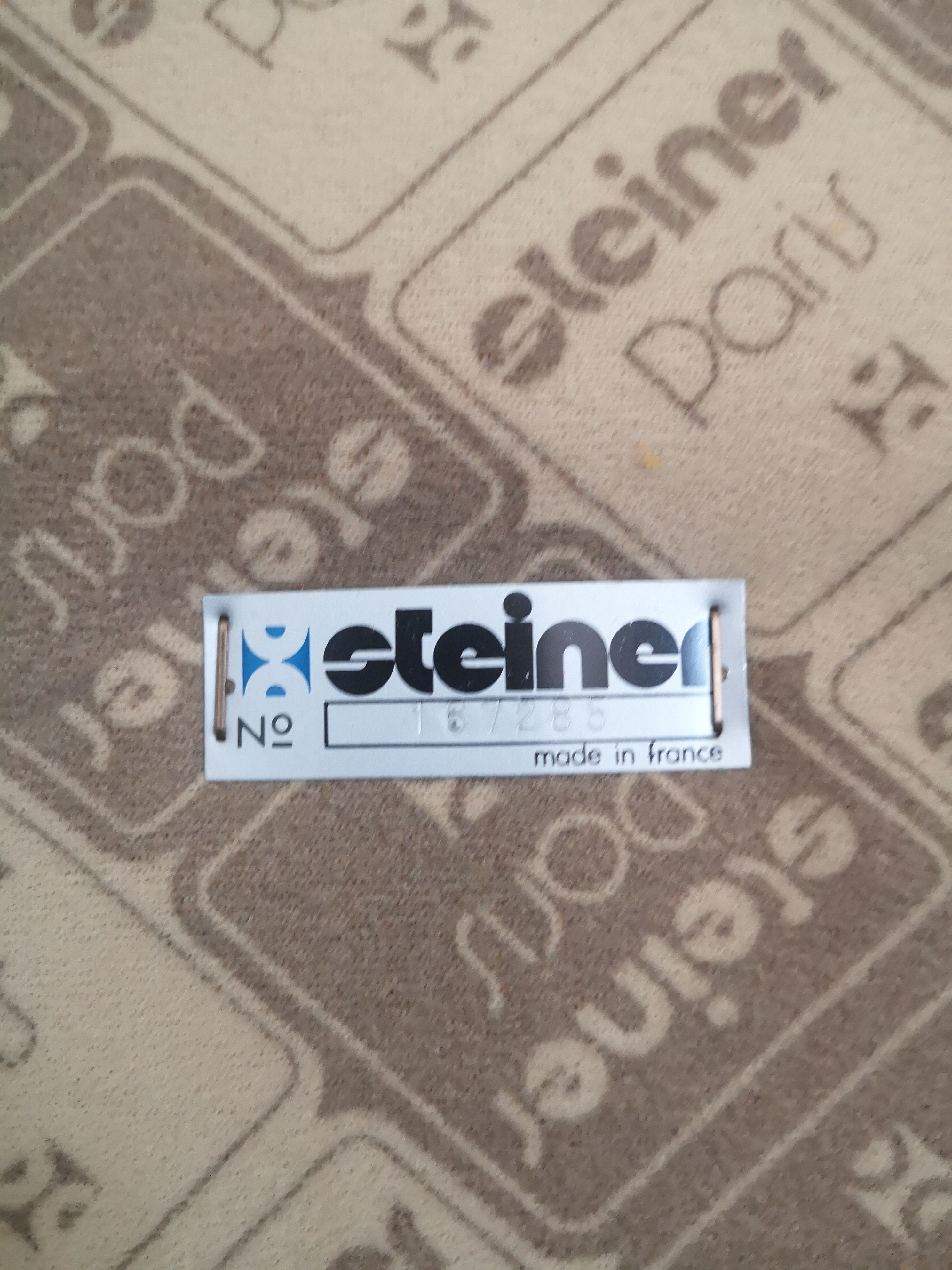 Vintage velvet brown driver, Steiner design 1970