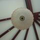 Vintage suspension cut in fluted pale pink opaline glass