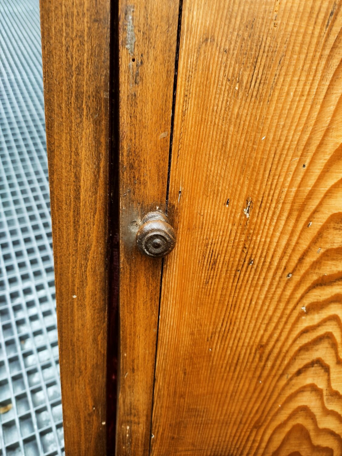 Solid oak country jam cupboard