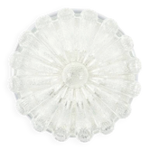 Large Mid Century Flower Shaped Glass Ceiling Light From Limburg, 1970s