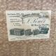 Old square travel trunk J Penet