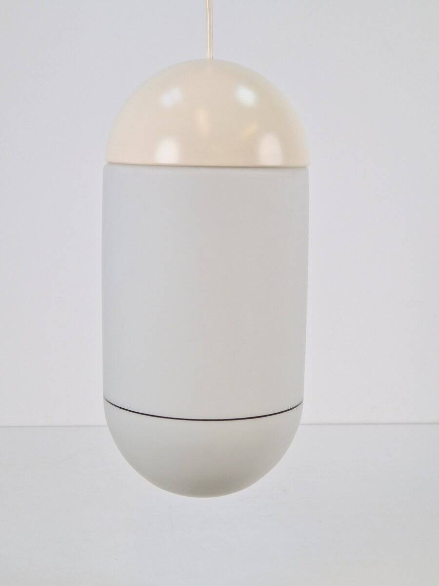 Vintage Pill Pendant Lamp in Milk Glass from Peill & Putzler, Germany, 1960s