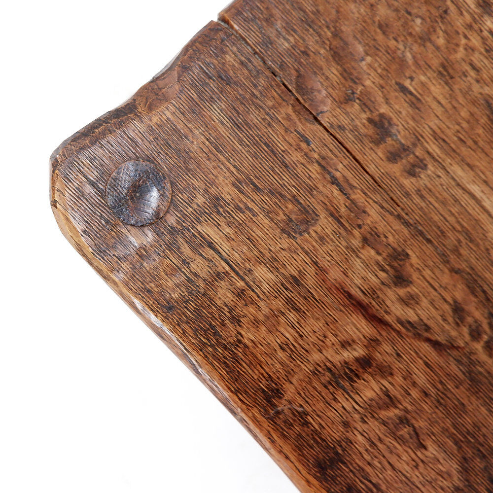 Tables de chevet ou table d'appoint rustiques en bois massif de style mid-century