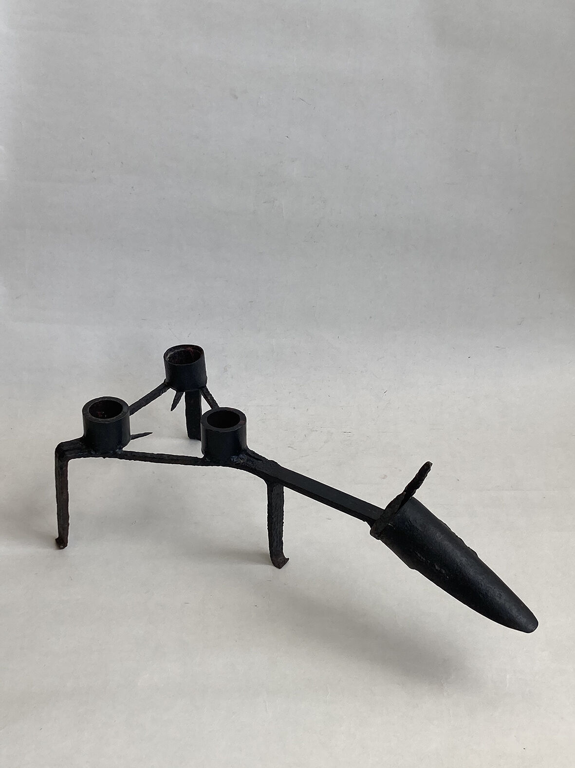 Candle holder Sculpture 1950 in wrought iron