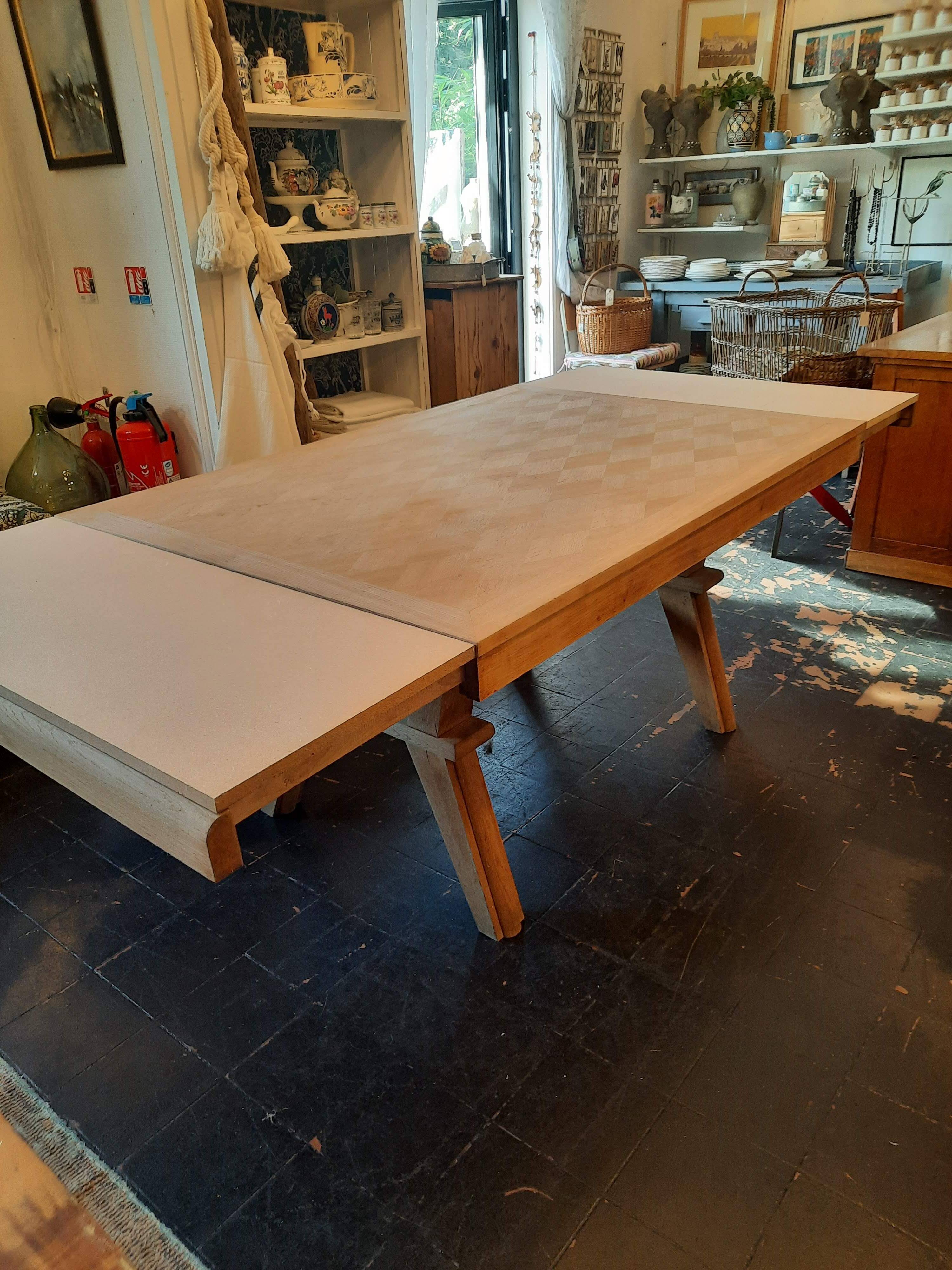 1940s oak dining table