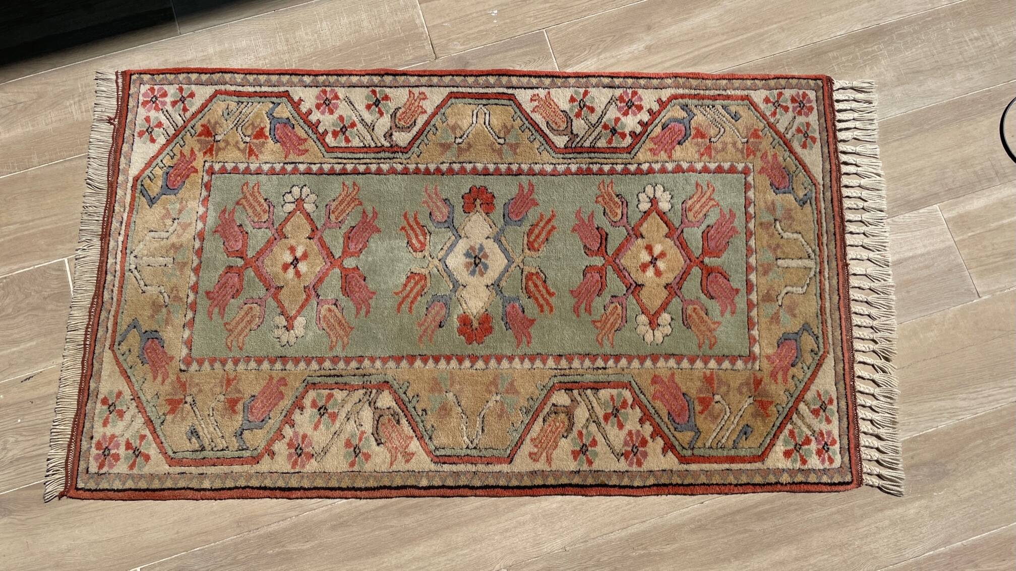 Milas oriental rug inspired by art deco