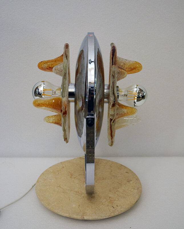 Mazzega Murano Toni Zuccheri 70s table lamp