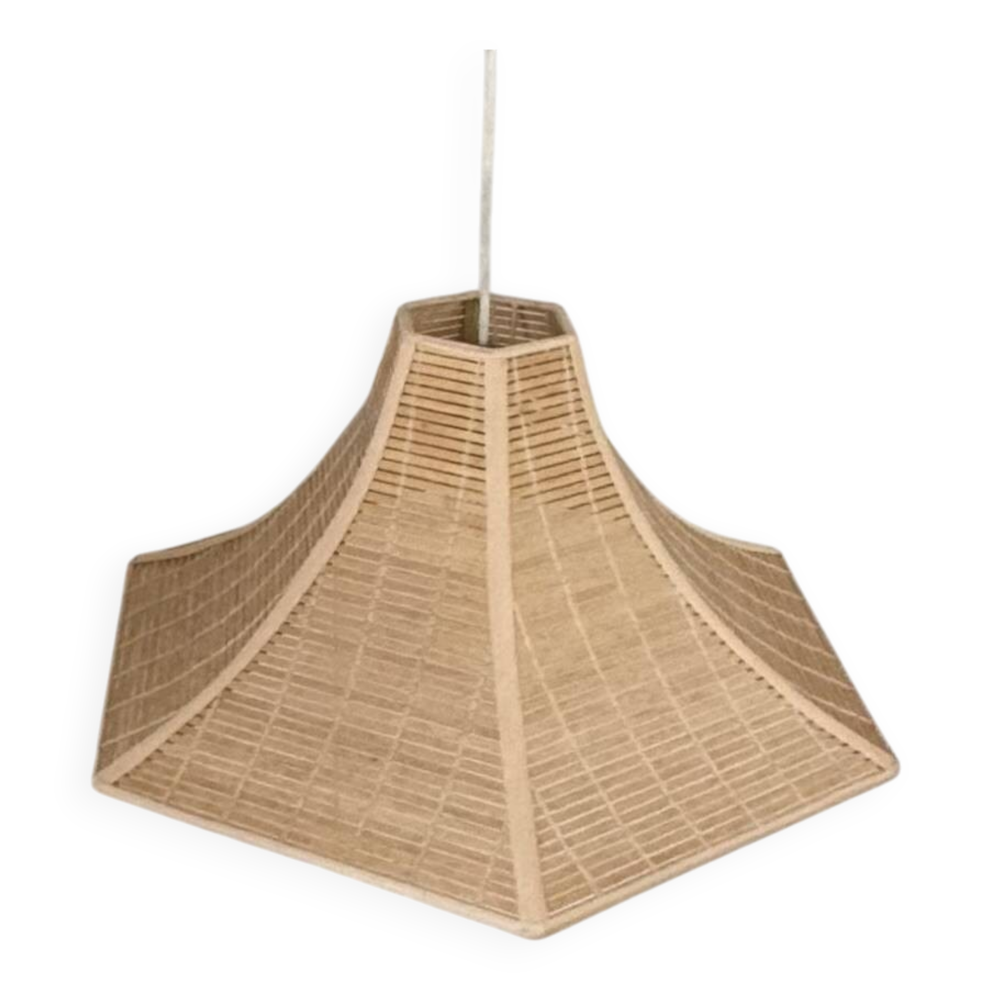 Vintage suspension, wooden slats, France, 1980.