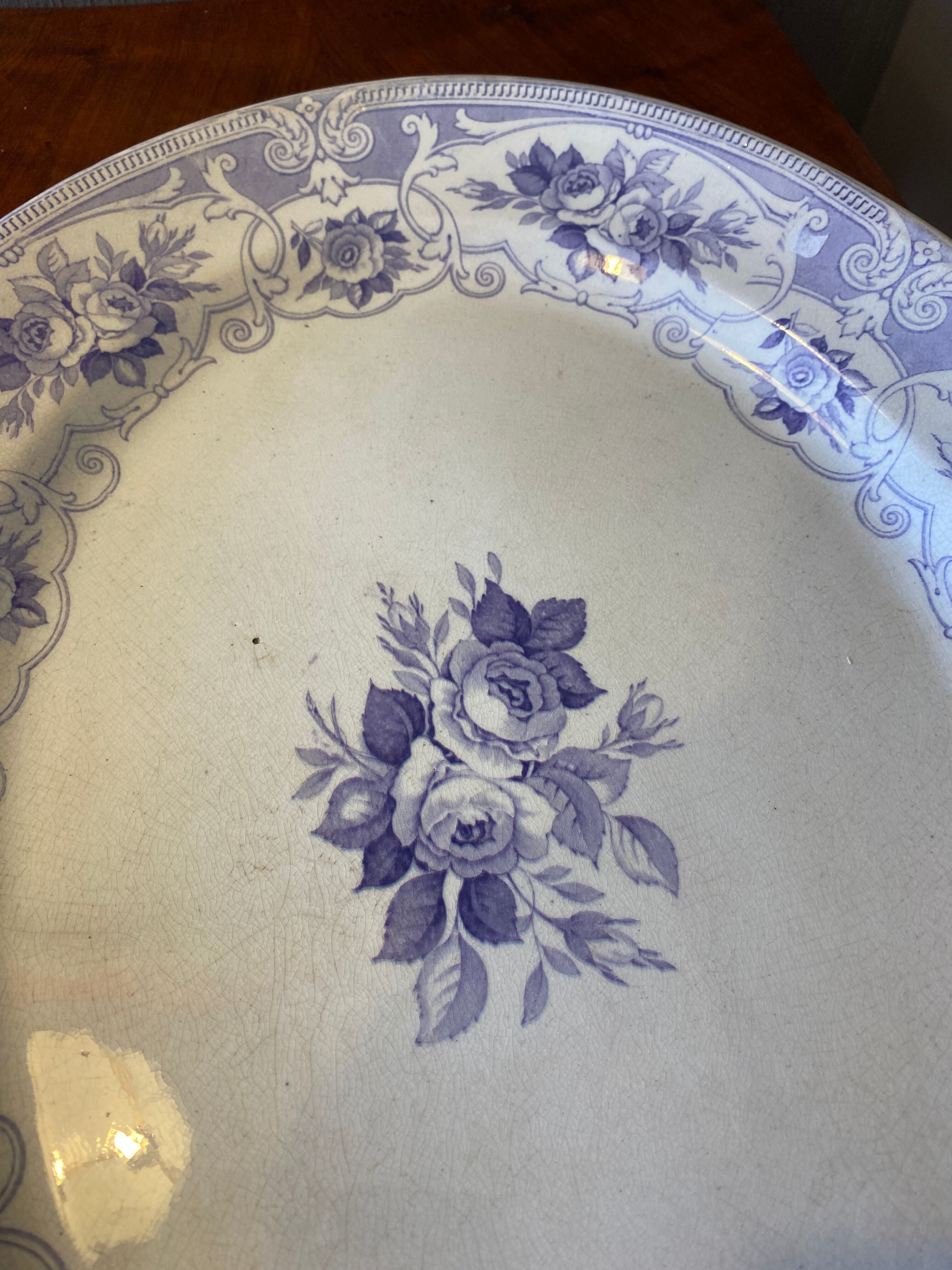 19th-century earthenware dish