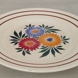 Flat Round Faience H.B.C. Choisy-le-Roi Vintage