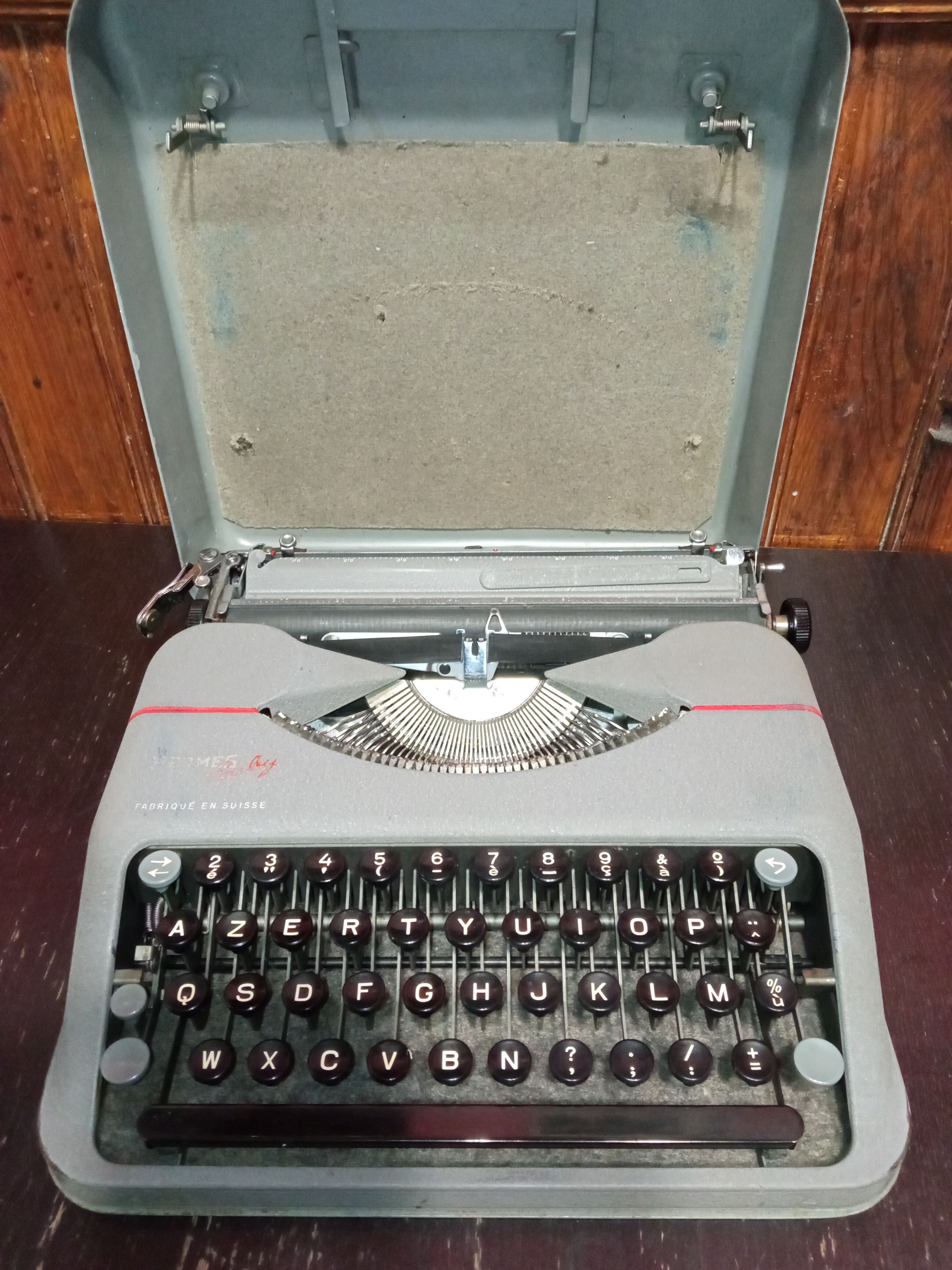 Typewriter Hermes baby maillard sa yverdon made in switzerland