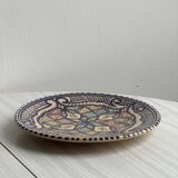Decorative ceramic plate from Nabeul, Tunisia.