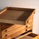 Antique plan cabinet in beech wood – Central Europe, around 1950