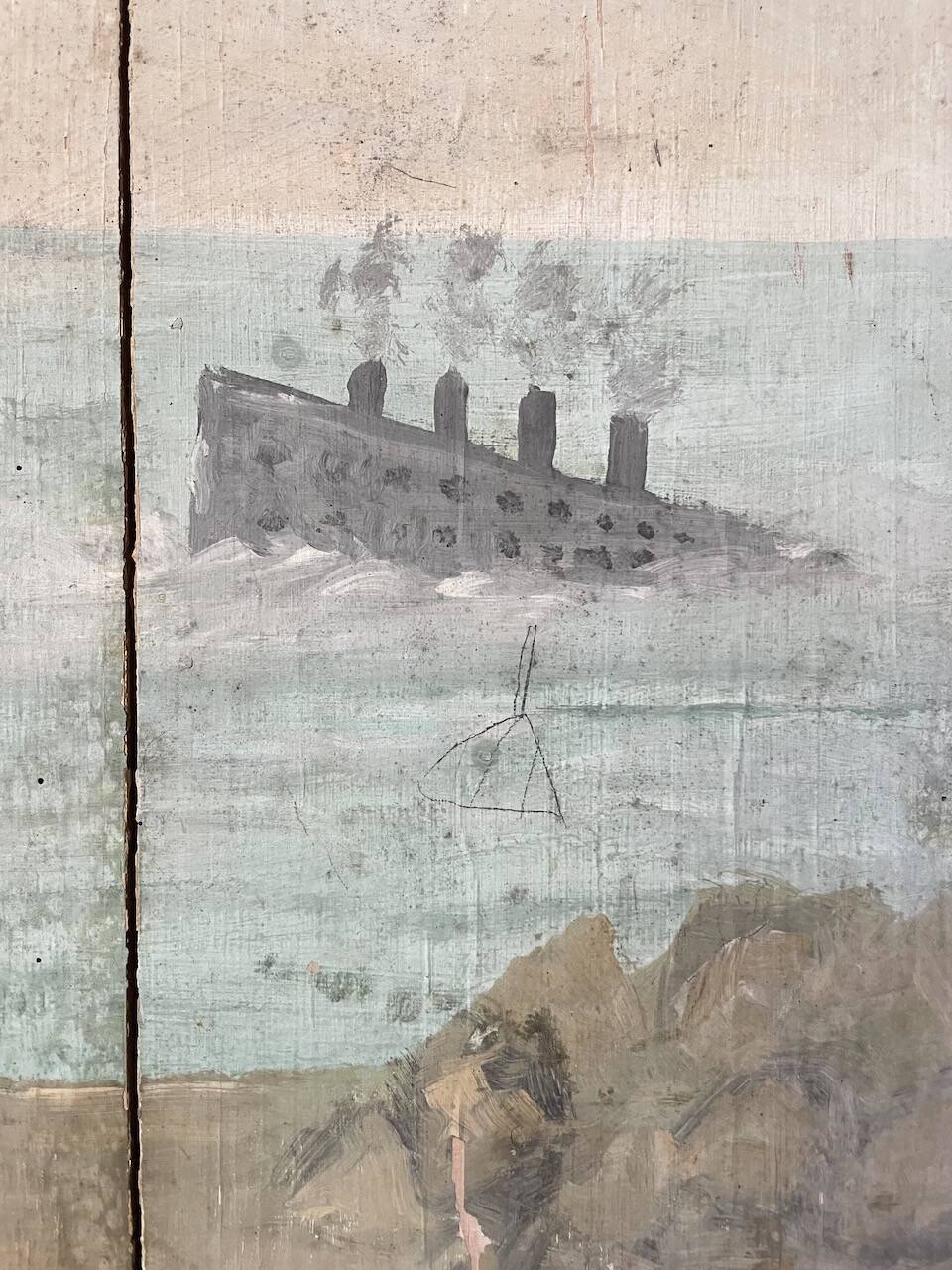 Painting on wood 1900