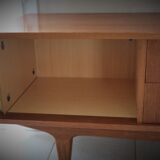 Scandinavian design sideboard in blond teak