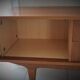 Scandinavian design sideboard in blond teak