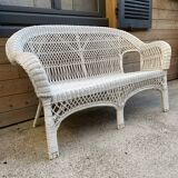 Vintage rattan sofa