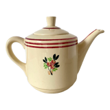 Old teapot in Gien earthenware