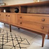 Scandinavian design sideboard in vintage teak