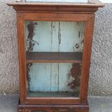 Old wardrobe with glass door