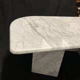 Vintage coffee table in white carrara marble