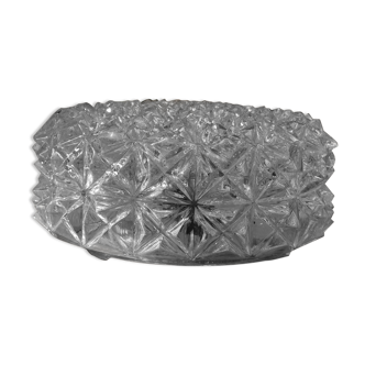 Moulded glass ceiling light