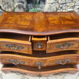 Marquetry tomb chest of drawers