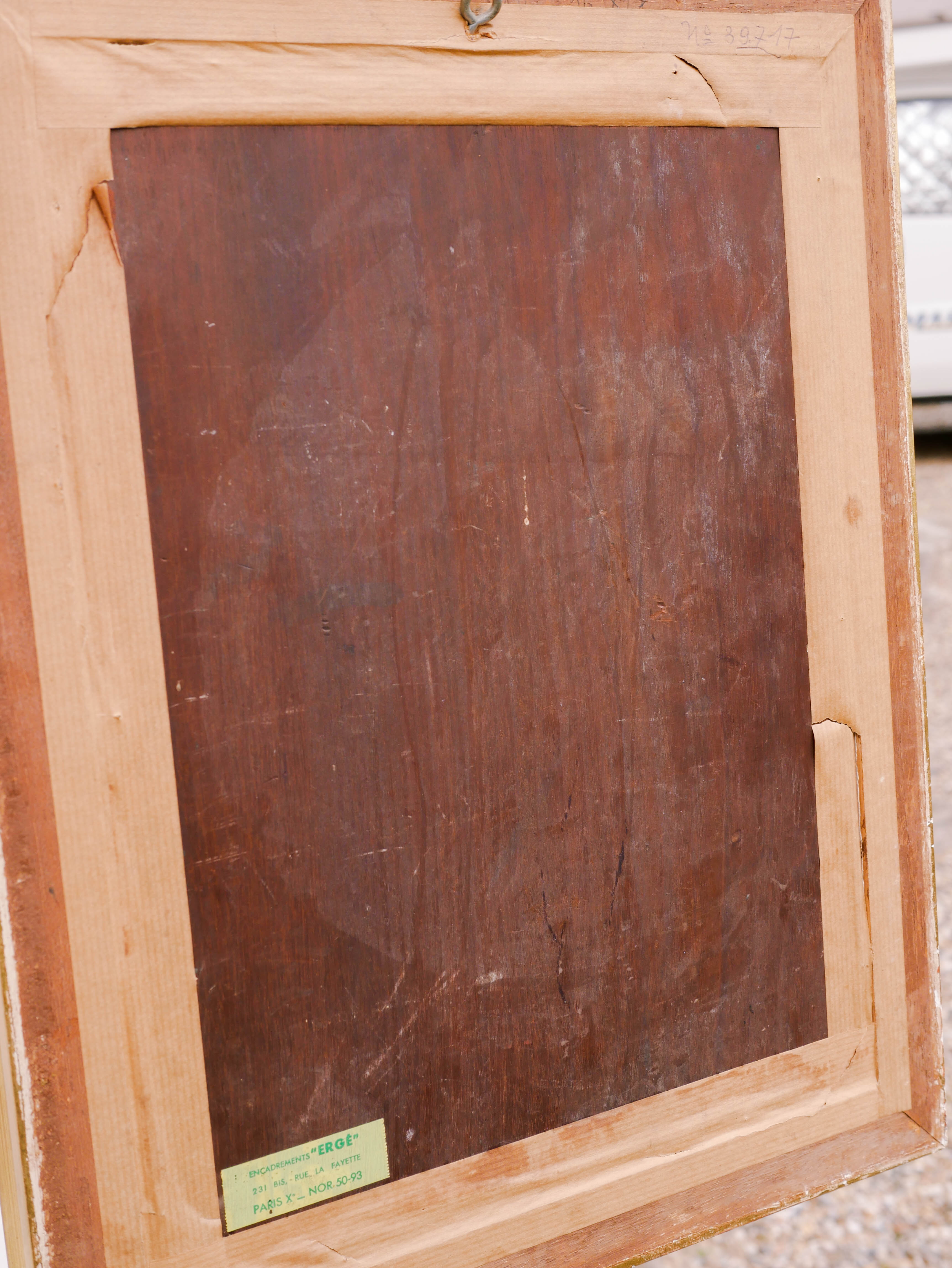 Oil painting floral composition