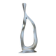 Biomorphic candleholder, solid aluminium, 1970s