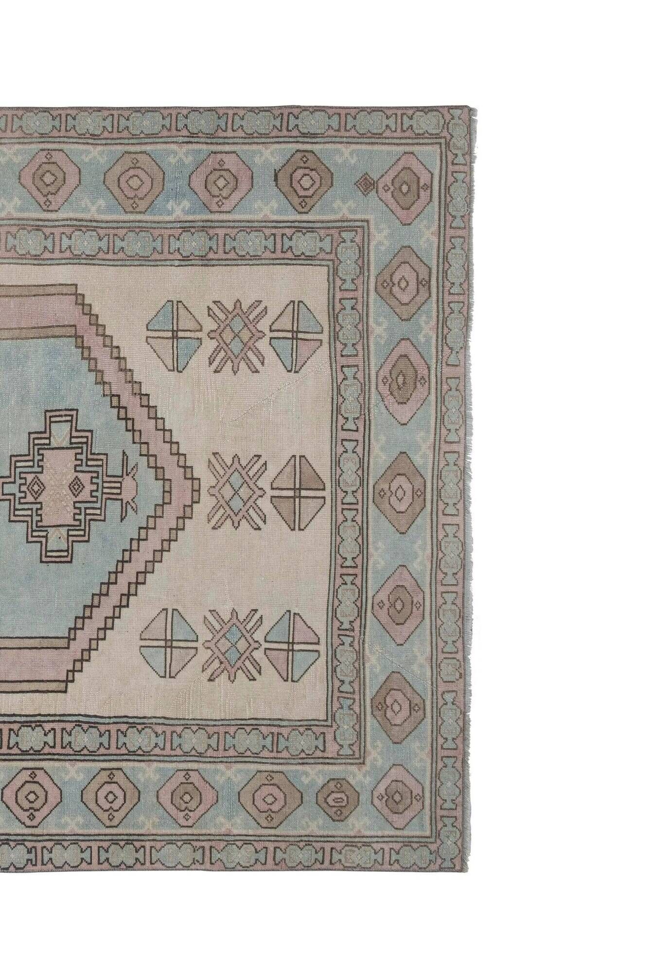 Vintage Turkish rug handmade 196x284 cm