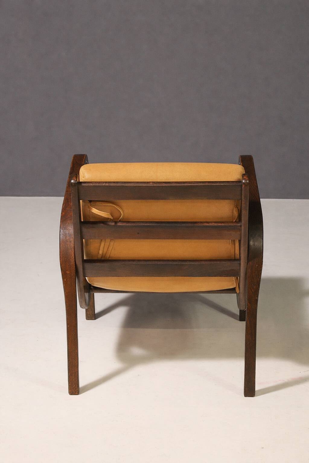 Koželka & Kropáček armchair, 1940s, silver medal – Milan Triennale 1946, restored bentwood frame