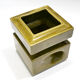 Modernist ceramics 1960s olive green