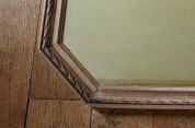 Miroir en bois octogonal