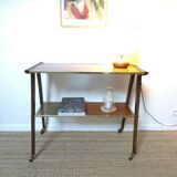 Side table with compass legs