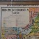 Ancient school map "Midi Mediterranean and Corsica" - Paul Kaeppelin