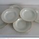 Set of 6 Limoges porcelain soup plates