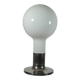 Lampadaire vintage style spatial, ampoule Temde, verre opale chromé.