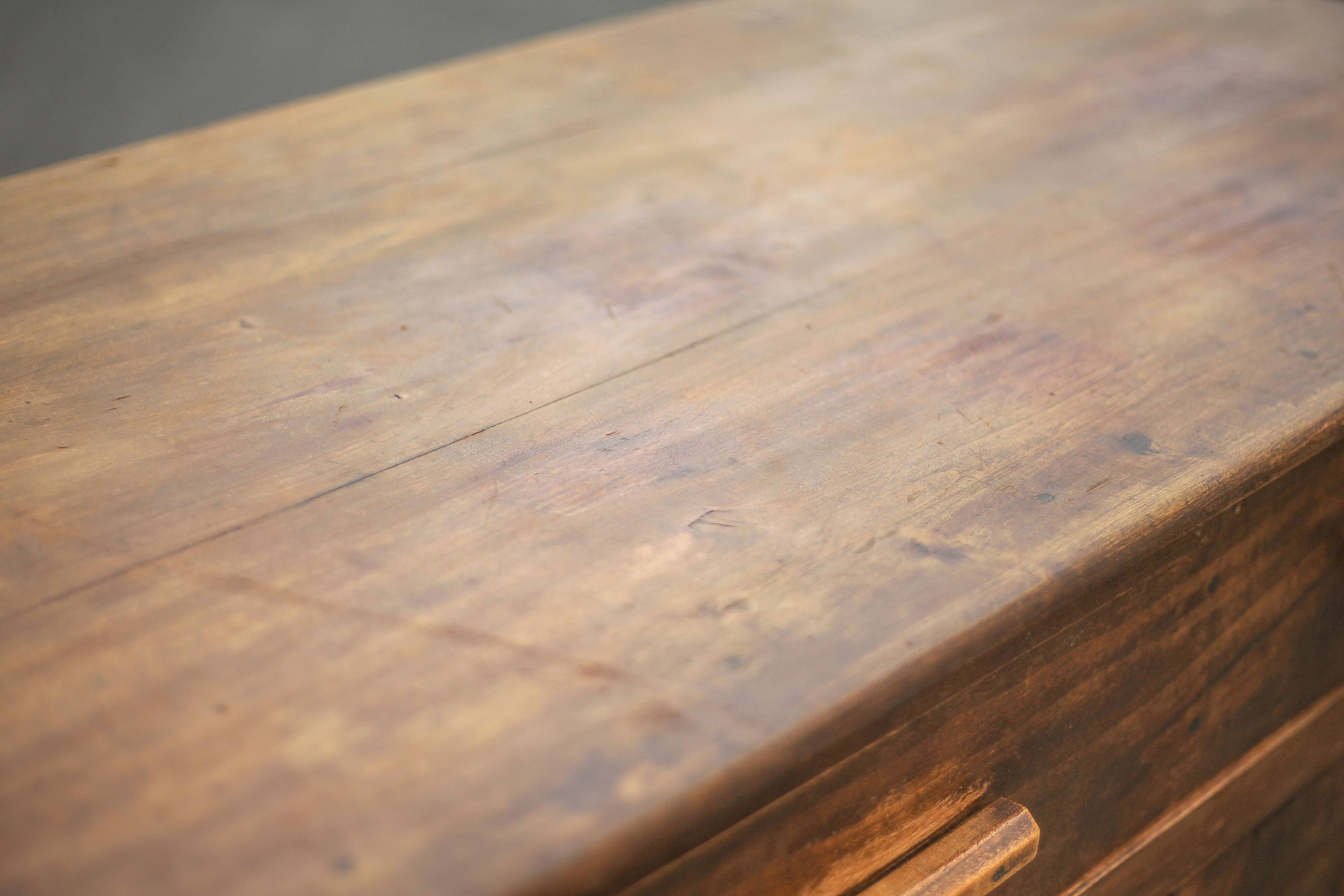 Buffet bas en bois bahut meuble de rangement, meuble ancien