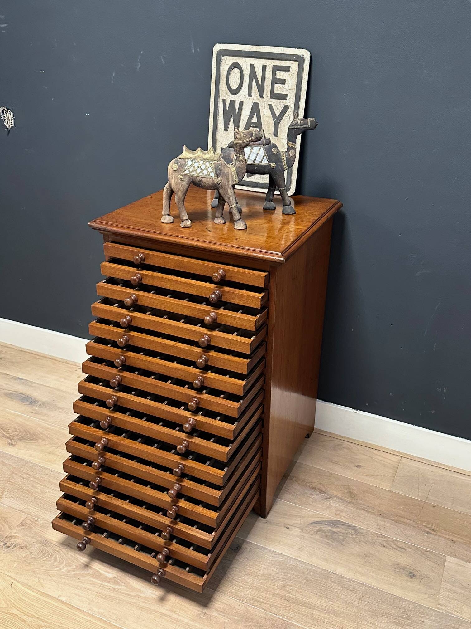 Antique collectors cabinet