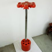 Red plastic and chrome coat rack VIP by Lucci and Orlandini for Velca Italy